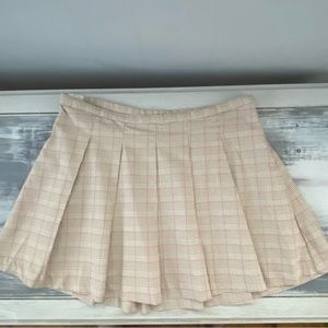 Pleaded plaid mini skirt Size XL 14/16